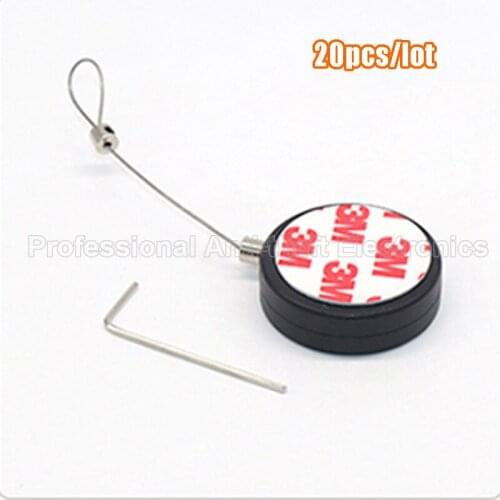 Retractable anti-theft pull wire box recoiler security steel cable 90cm length 20pcs/lot