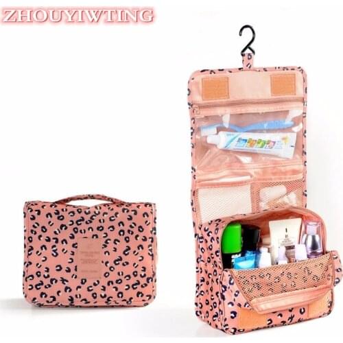 Women Travel Cosmetic Bag Portable Waterproof Storage Case Female Hanging Wash Bags Organizer Make Up Toiletry Beauty Kit Box