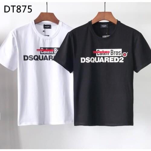 DSQUARED2-Mens and womens summer cotton T-shirt, 2021 simple style,DT875