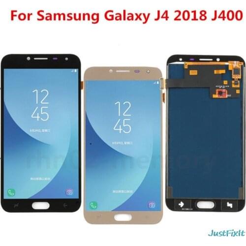 100% Tested For Samsung Galaxy J4 J400 SM- J400F J400H J400G / DS LCD Display Touch Screen Digitizer Sensor Glass Assembly