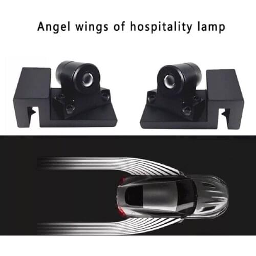 2 x Brand New Universal Car LED Welcome Ghost Shadow Angel Wing Projector Light