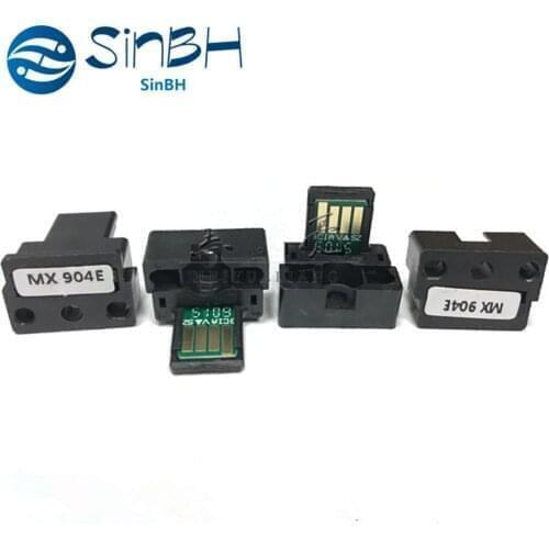 4PCS Factory Offer Excellent Stable MX1054 Toner Cartridge Chip MX904 Toner Chip For Sharp MX-904 1054 1204 9008 10508 12008 900