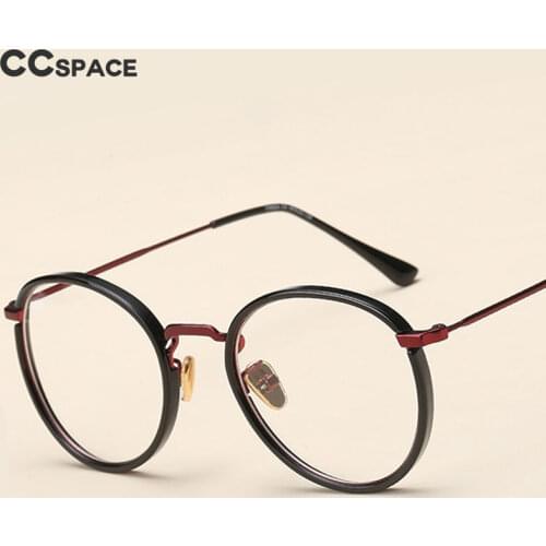 49272 Round Plastic Titanium Glasses Frames Retro Men Women Optical Fashion Computer Glasses