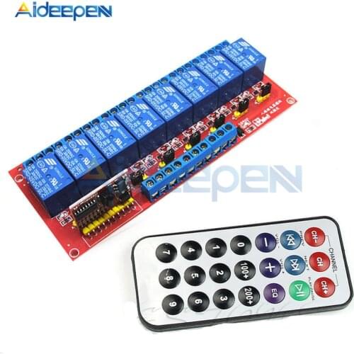 5V 8 Channel Multi-function Infrared Remote Control Relay Module Dual Trigger Module Infrared IR Remote Switch 8CH Driving Board