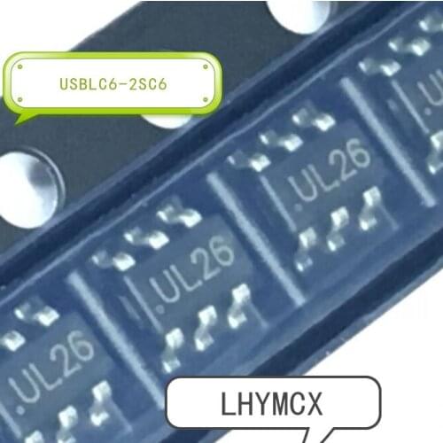 50PCS USBLC6-2SC6 SOT23-6 USBLC6 UL26
