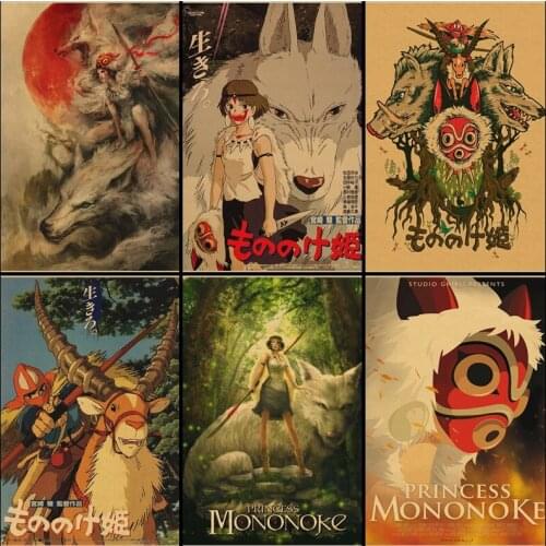 5D diamond embroidery princess mononoke Japanese anime all square diamond painting rhinestone Mosaic mural decoration wall