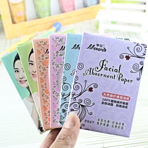 70 Sheets Natural Fibrilia Oil-absorbing Sheets Womens Facial Oil Absorption Facial Tissue Refreshing Oil-control