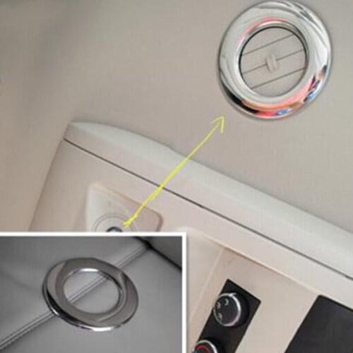 ABS Chrome Car Roof Air vent outlet ring cover trim fit for Dodge journey fiat freemont 2013 2014 2015 2016 2017 Car Accessories