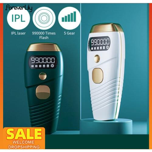 990000 Flash IPL Laser Hair Removal Machine Quartz Lamp Photon Permanent Device 5 Levels Auto Facial Body Hair Trimmer Epilator