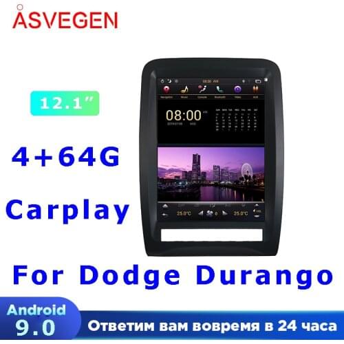 Android 9.0 Car Radio GPS HeadUnit For Dodge Durango With 64G Built in Carplay Auto Carplayer Navigation Multimedia Video Player
