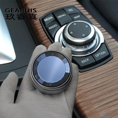Car Styling For BMW 1 2 3 4 Series f20 f21 f22 f23 F30 F34 F31 F32 crystal Multimedia Button switch Knob Interior Cover Stickers