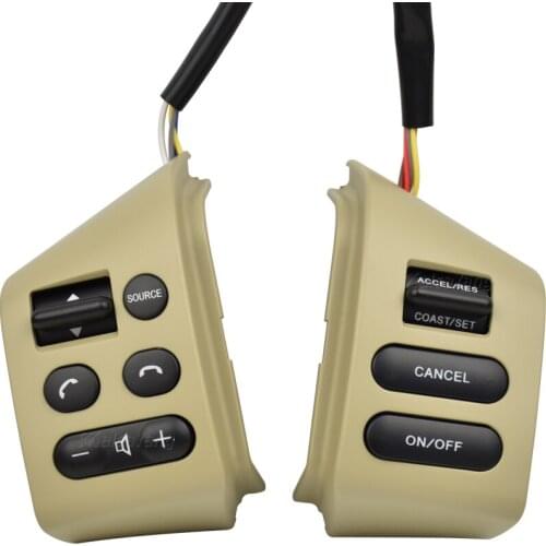 Auto parts steering wheel control buttons Beige Buttons FOR Nissan LIVINA & FOR Nissan TIIDA & FOR SYLPHY