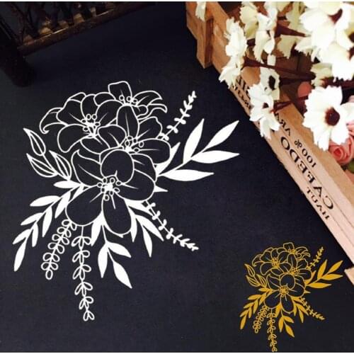 Bouquet Of Flowers METAL CUTTING DIES Stencil Scrapbooking Photo Album Card Paper Embossing Craft DIY Knife Mould Punch Stencils