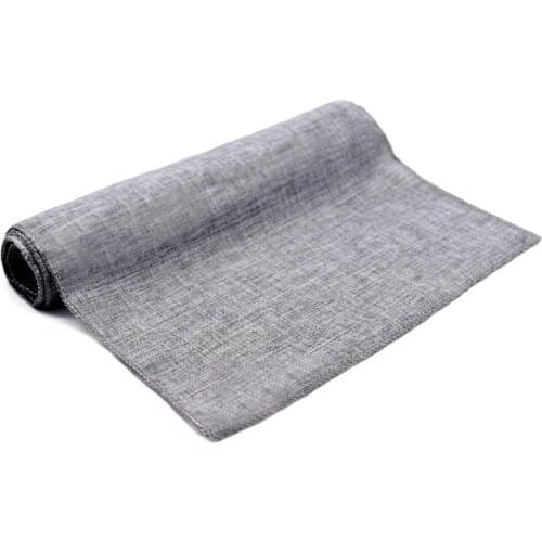 Burlap Table Runner Gray Jute Imitated Linen Tablecloth Rustic Wedding Party Banquet Dining Table Decor Home Textiles Overlay