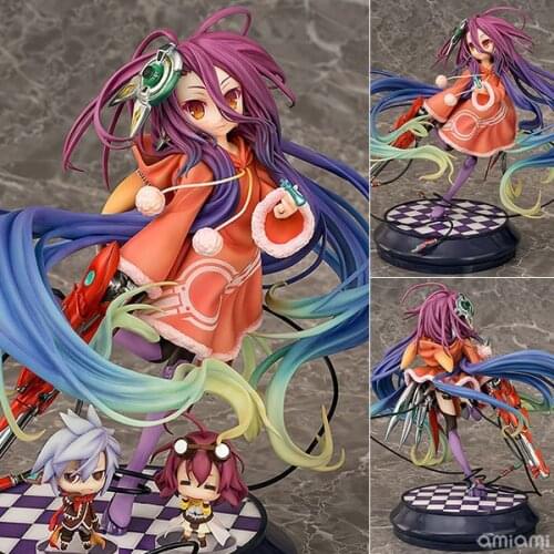 No Game No Life sexy Girl Shiro Kit Brinquedos Anime Action Figure Toys 22cm