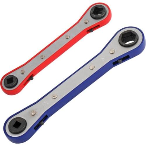Ratchet Wrench Reversible Ratcheting Wrench for Refrigeration and Air Conditioning, 1/4", 3/8", 3/16" and 5/16"