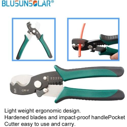 Hand Electrician Pliers for Crimping Wire Cable from 4-50mm2 AWG 12-1 with Cable Cutters/Thickened and Reinforced Metal Plate
