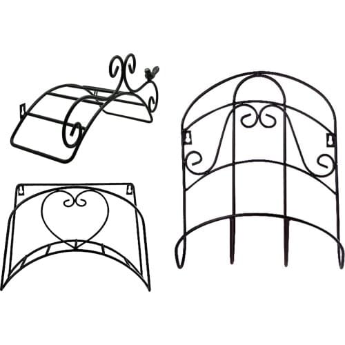 Durable Tidy Reel Organizer Water Pipe Iron Garden Hose Holder Decorative Storage Rack Wall Mounted Hanger