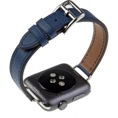 Cowboy Swift Leather Strap for Apple Watch 44mm 40mm 42mm 38mm Band 5 4 3 Womens Bracelet iWatch Series 6 SE 5 4 3 2 1 Wristband