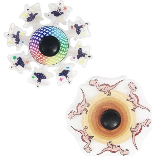 Fidget Hand Spinner Gyro Antistress Fidget Decompression Toy Dinosaur Animals Stress Relief Sensory Puzzle Educational Toy