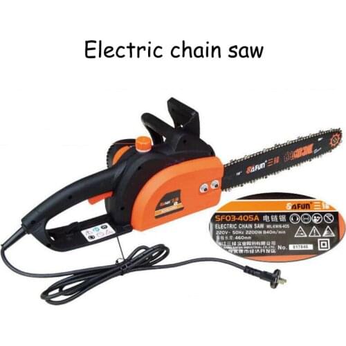 Handheld High Power Wood Saws 16 Inch Electric Chain Saw Chain Wood Sawing Machine Pure Copper Motor 405A