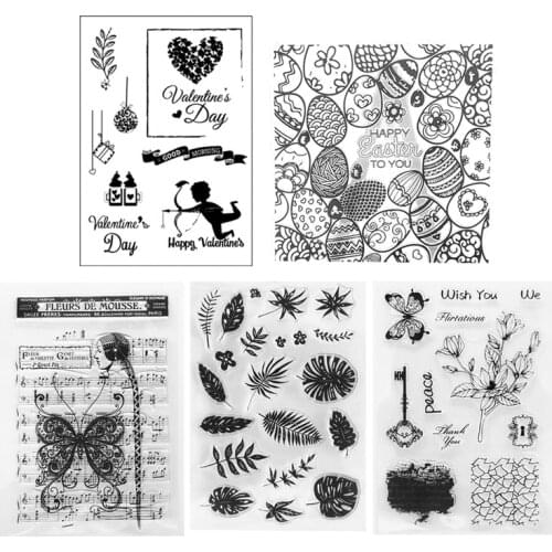 Happy Valentines Silicone Clear Stamp DIY Scrapbooking Embossing Transparent Photo Album Decor Paper Arts Crafts New For 2021
