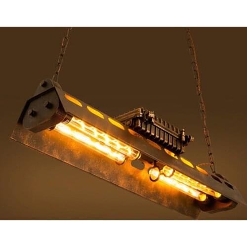 Nordic Industrial Creative Wrought Iron Pendant Light Art Loft Vintage Bar Cafe Restaurant Hanging Light Fixtures Free Shipping