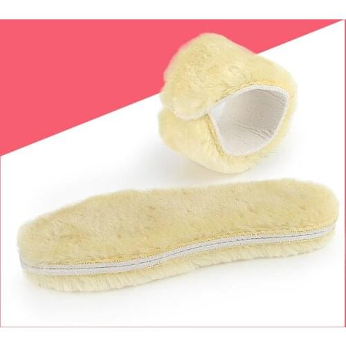 Artificial Cashmere Wool Insoles Fur Snow Boots Men Women Felt Pads Winter Kids Thickening Sports Warm Insoles Shoes Inserts Pad