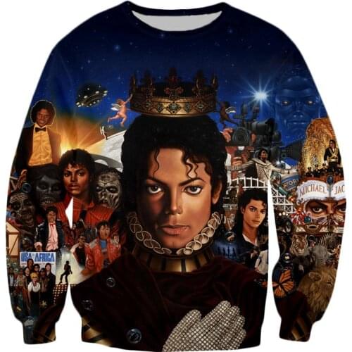 Rock Michael Jackson Sweatshirts 3D Print Jacket Men/Women Hoodies Hip hop Clothes Male Outfits Mens Jackets and Coats Sudaderas