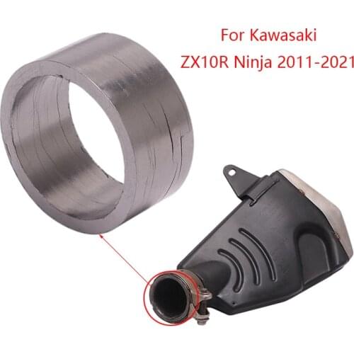 Gasket for Kawasaki ZX10R Ninja 2011-2021 Seals Motorcycle Exhaust Pipe Fixing Adapter Leakproof Gasket Sealing Rings