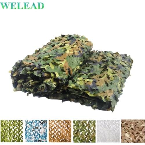 WELEAD 2x4 Reinforced Camouflage Net with Mesh Garden Hide Awning Hunting Camping Pool Shelter Shade Camoflage Carport Voile