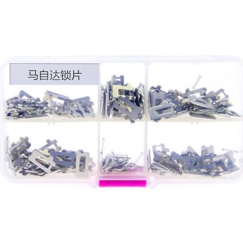 250pcs Mazda Car Lock Reed Locking Plate Mazda Car Locks Tablets Lock Spring, Lock Plate Auto Locksmith Tools
