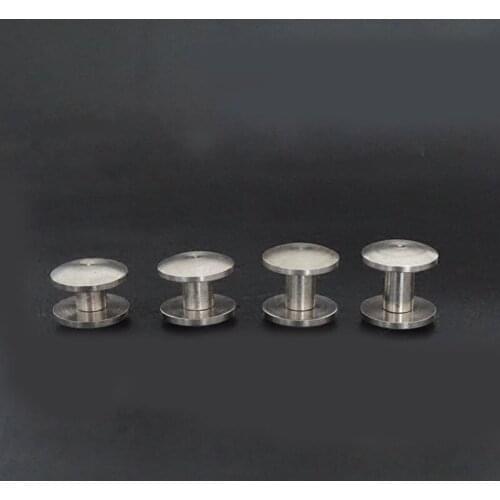7pcs 8mm head diameter stainless steel belt screw bolt round head HD screws handmade leather male female bolts thread nail