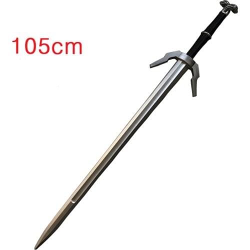 Anime wizard cosplay Geralt of Rivia sword White Wolf sword Weapon Prop Role Play PU Model Toy Prop 105cm