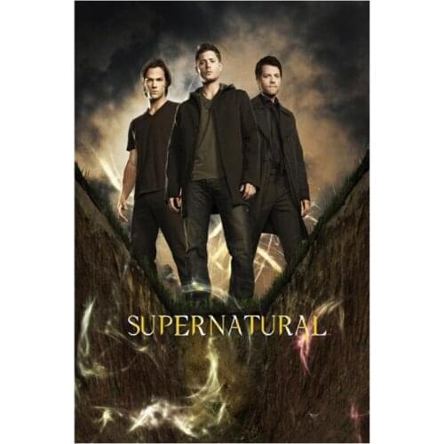 Custom Satin Poster Supernatural Poster Print Silk Fabric Print Poster Print Cloth Fabric Wall Poster Living Room Decor XN493