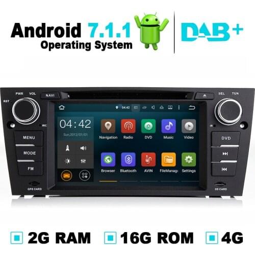 Android 7.1 Auto radio Player DVD GPS Navigation System Stereo For BMW 3 Series E90 E91 E92 E93 Support DAB+ RDS DVB-T TV ISDB-T