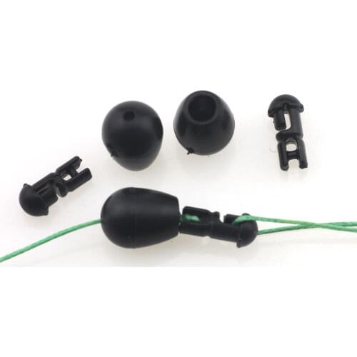 Rompin 20PCS Rapid Quick Change Beads Camo Fishing Change Hooklength Instantly Shock Bead for Carp Fishing Method Feeder