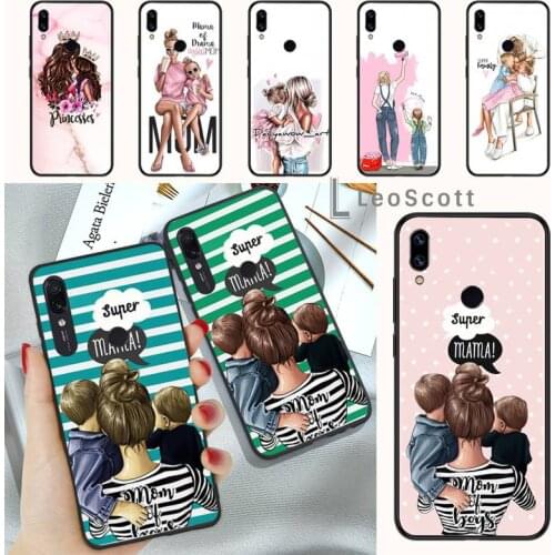 Super Mum Boy Phone Case For Xiaomi Redmi Note 4 4x 5 6 7 8 pro S2 PLUS 6A PRO