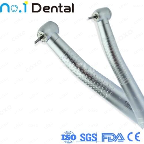 COXO CX207-W Push Button 3way Spray Handpiece Air Turbine Dental High Speed Handpieces Coxo High Speed Handpiece