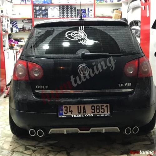 Golf 5 Diffuser Sport Model Diffuser Car Accessory Universal Compatible Modified Rear Bumper Attachment