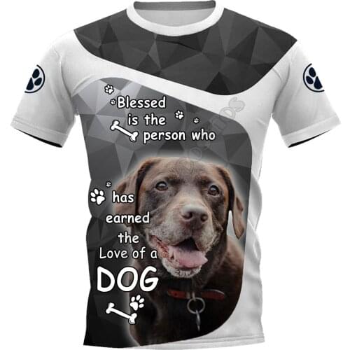 Labrador Chocolate 3D Printed t shirts women for men Summer Casual Tees Short Sleeve T-shirts Short Sleeve Drop Shipping 02