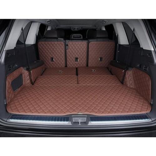 Full set car trunk mats for Mercedes Benz GLS 450 X167 2020 6 7 seats waterproof cargo liner mats boot carpets for GLS450 2021