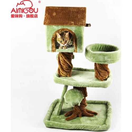 Luxury large cat climbing frame cat jumping platform sisal cat scratching post cat litter cat tree cat supplies cat villa