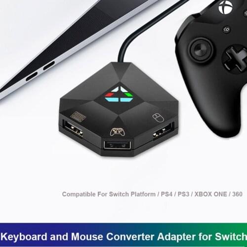 Keyboard and Mouse Converter for NS Switch PS4 PS3 X-BOX ONE 360 Console Host Series Gamepad Controller TNS-19077 Converter