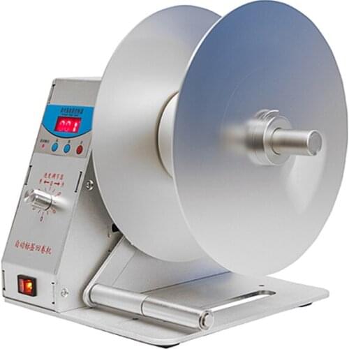 Maquina do rebobinamento da etiqueta etiqueta Rebobinar para a coleta de rollback marca de lavar roupa, price tag, PET lables