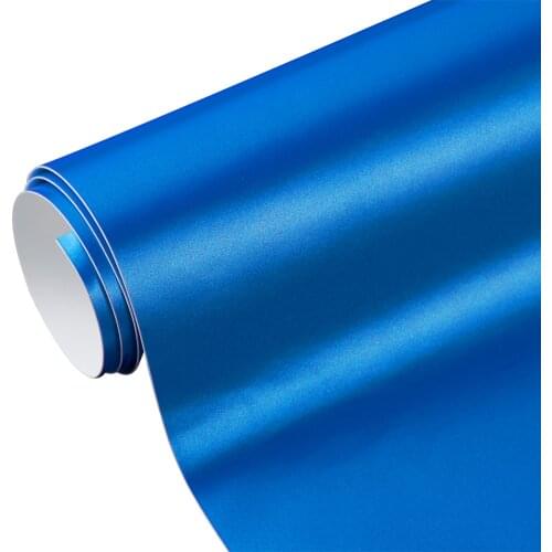 Mette Metallic Jazz Blue Film Car Vinyl Wrap Sheet PVC Decals Stickers Phone Laptop Sticker More Size for Choice