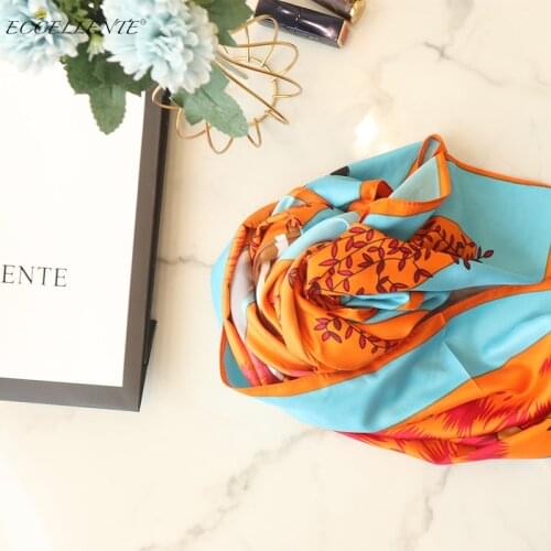 2021SS new arrival ladies croci,rose red and spearmint antique carriage pattern square towel