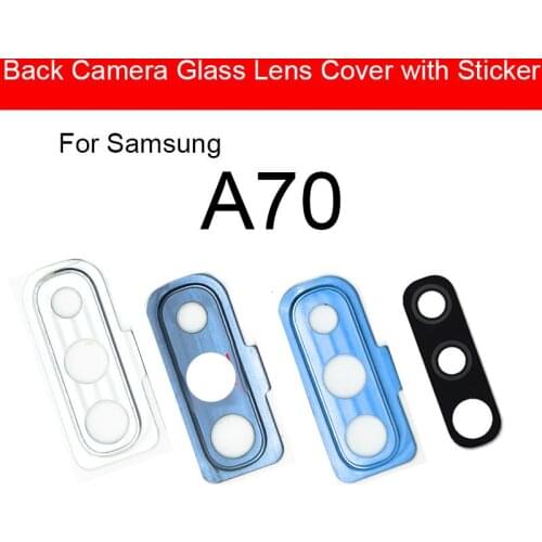 Rear Camera Glass Lens With Adhesive Sticker For Samsung Galaxy A70 SM-A705FD A705FD Back Camera Glass Lens Replacement Repair
