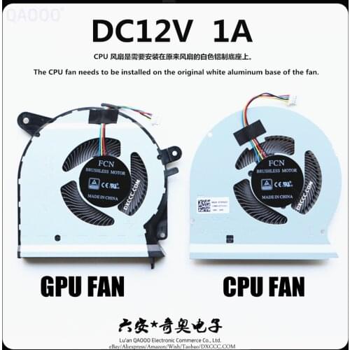 Laptop Replacement Cooler Fan For ASUS ROG Strix GL503VS CPU & GPU Cooling Fan