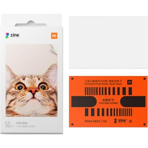 Original Xiaomi ZINK Pocket Printer Paper Self-adhesive Photo Print Sheets For Xiaomi 3-inch Mini Pocket Photo Printer Only Pape